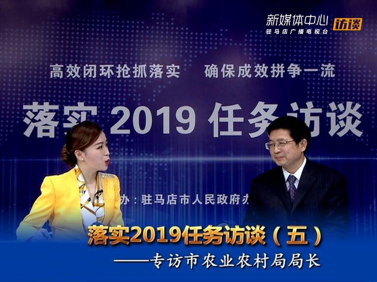 落實2019任務訪談--市農業(yè)農村局局長張中林