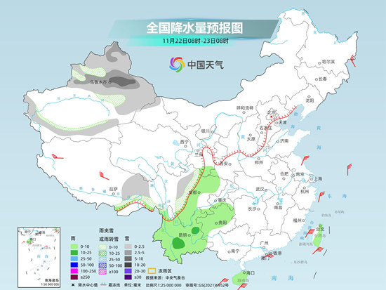 我國天氣進(jìn)入短暫平靜期 23日起寒潮攜大風(fēng)降溫雨雪來襲