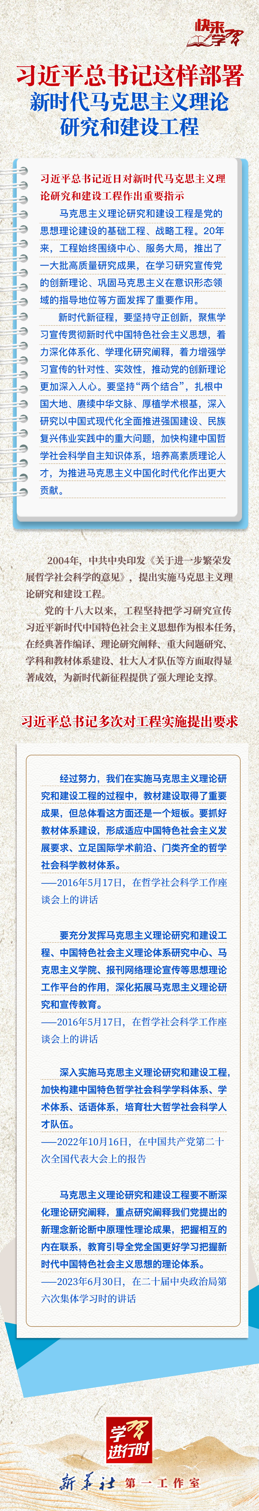 學(xué)習(xí)進行時·快來學(xué)習(xí)丨習(xí)近平總書記這樣部署新時代馬克思主義理論研究和建設(shè)工程