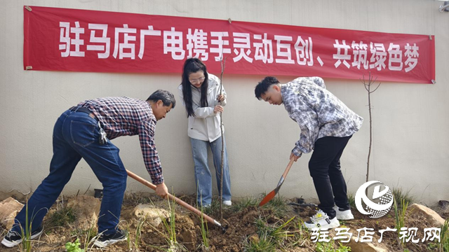 駐馬店廣播電視臺(tái)聯(lián)合企業(yè)開(kāi)展植樹(shù)活動(dòng)